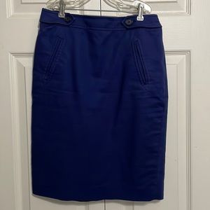 LOFT Navy lined Pencil Skirt size 0